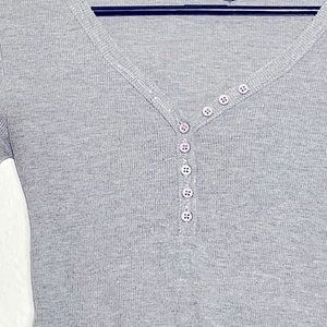 Grey Fitted Longsleeve